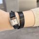 Swiss Replica Hermes Cape Cod Rose Gold Watches with Black Elongated Leather Strap (12)_th.jpg
